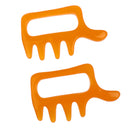 2 Pieces Natural Resin Guasha Board For Body SPA Acupuncture Massage Scraping
