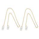2 pcs Adjustable Napkin Clips Chains Baby Elderly Adult Flexible Napkin Strap Lanyard Holder