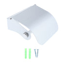 Polished Aluminum Toilet Paper Roll Holder Bathroom Tissue Towel Rack Box with Screw Kit Protect the Paper from Dirty or Wet