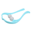 Adjustable Neck Massager Roller Shoulder Back Pain Ball Accupressure Self Massage Tool for Body Relaxing Blue