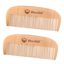 ?BlueZOO 2pcs Natural Pearwood Combs for Hair, Beard, Mustache