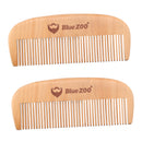 ?BlueZOO 2pcs Natural Pearwood Combs for Hair, Beard, Mustache