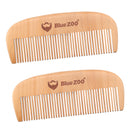 ?BlueZOO 2pcs Natural Pearwood Combs for Hair, Beard, Mustache