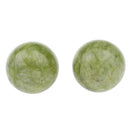 2 Pieces Natural Jade Stone Chinese Hand Exercise Massage Roller Balls Tools