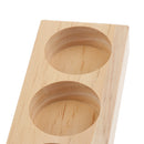 NATURAL WOOD Aromatherapy Perfume Essential Oil Display Storage Organizer Rack Stand Holder for 6 Pieces 15ml Bottles