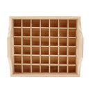42 Slots Essential Oil Holder Display Wooden Storage Tray Organizer Case Holds 42 Bottles for 20/15/10/5ml