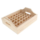 42 Slots Essential Oil Holder Display Wooden Storage Tray Organizer Case Holds 42 Bottles for 20/15/10/5ml