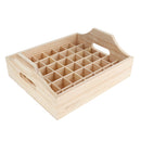 42 Slots Essential Oil Holder Display Wooden Storage Tray Organizer Case Holds 42 Bottles for 20/15/10/5ml
