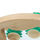 Wood Rubber Trigger Point Body Arms Legs Massager Massage Roller 16 Wheels