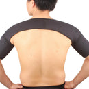 Magnetic Breathable Double Shoulder Support Brace Protector Shoulder Guards Strap Black for Relief Fatigue