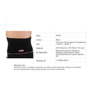 Men Women Waist Belt Trainer Sweat Enhancer Wrap Muscle Back Support Black