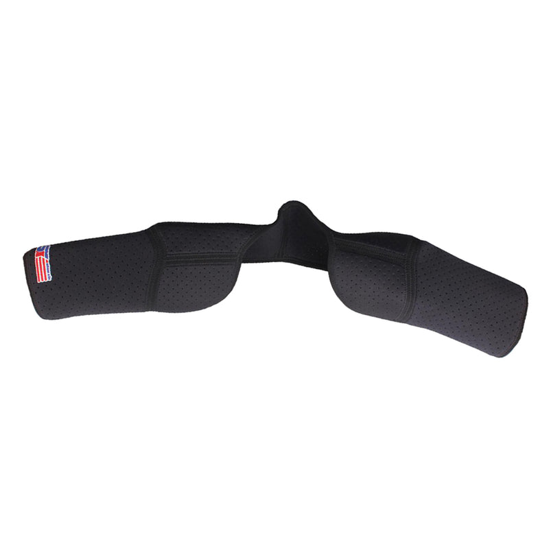 Neoprene Double Shoulder Protector Brace Support Strap Wrap Belt Band Black