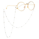 Women's Men's Long Eyeglasses Sunglasses Holder Reading Eye Glasses Neck Cord Chain String Rope Necklace Silver