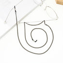 Women Men Outdoor Sports Travel Eyeglasses Sunglasses Holder Retainer Cord Chain String Black