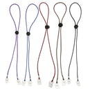 5pcs Adjustable Napkin Clips Straps Lanyards Bib Holders Neck Chains Elderly Adults Strings