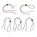 5pcs Adjustable Napkin Clips Straps Lanyards Bib Holders Neck Chains Elderly Adults Strings