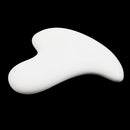 White Guasha Scraping Tool Ceramic Gua Sha Board Neck Arm Acupuncture Point Manual Massage Scraper