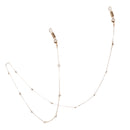 Fashion Gold Metal Eyeglass Neck Cord Beaded Reading Glasses necklace Sunglasses Chains Straps Eyewear Holder