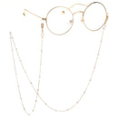 Simple Pearl Glasses Chains Eyeglasses Rope Eyewear Neck Cord Strap String 70cm Suit for All Kinds of Glasses and Clothing