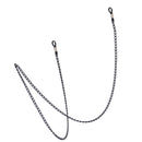 70 cm Metal Eyeglasses Chains Rope Spectacles Cord Holder Retainer Strap Black for Women, Lady, Girls