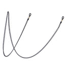 70 cm Metal Eyeglasses Chains Rope Spectacles Cord Holder Retainer Strap Black for Women, Lady, Girls
