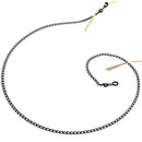 70 cm Metal Eyeglasses Chains Rope Spectacles Cord Holder Retainer Strap Black for Women, Lady, Girls