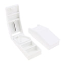 2pcs Plastic Capsule Vitamin Medicine Pill Tablet Storage Box Case w/ Splitter Cutter Set Kit