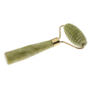 Natural Facial Jade Massager Roller Wheel Relaxation Beauty Massage Tool Fit for Women, Lady, Girls