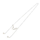 90cm Stainless Steel Sunglasses Eyeglasses Holder Chains With Pearl Silver