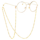 Stainless Steel Eyeglass Sunglasses Holder Cord Glasses Chain Gold