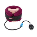 Adjustable Air Inflatable Cervical Neck Traction Device Pillow Brace Stretcher + Collar Set For Neck Shoulder Back Head Pain Soreness Relief