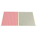 7 Sheets Essential Oils Bottle Cap Handwriting Labels Color Dots Stickers Stick on Anything- Folders, Papers, Stationery, Maps