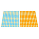 7 Sheets Essential Oils Bottle Cap Handwriting Labels Color Dots Stickers Stick on Anything- Folders, Papers, Stationery, Maps