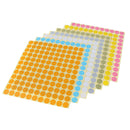 7 Sheets Essential Oils Bottle Cap Handwriting Labels Color Dots Stickers Stick on Anything- Folders, Papers, Stationery, Maps