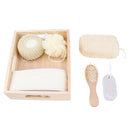 Loofah Back Scrubber Set Bath Ball Sponge Brush Shower Strap Massage Comb Pumice Stone for Women Men