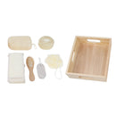 Loofah Back Scrubber Set Bath Ball Sponge Brush Shower Strap Massage Comb Pumice Stone for Women Men