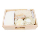 Loofah Back Scrubber Set Bath Ball Sponge Brush Shower Strap Massage Comb Pumice Stone for Women Men