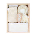 Loofah Back Scrubber Set Bath Ball Sponge Brush Shower Strap Massage Comb Pumice Stone for Women Men