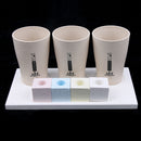 Natural Diatomaceous Earth Toothbrush Stand Holder Tooth Brush Cup Set Home