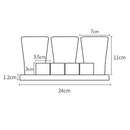 Natural Diatomaceous Earth Toothbrush Stand Holder Tooth Brush Cup Set Home