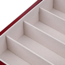Elegant Red Display Box Case Organizer Holder Stand for 8 Pairs Glasses Sunglasses Watch