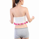 Pink Neck Back Shoulder Trigger Point Massage Roller Rope Massager Rolling Balls Tool
