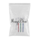 Pack of 3pcs, 3 Sided Deep Clean Whitening Soft Toothbrushes with 4 Brush Heads Replacement