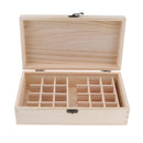 Essential Oil Box, Wooden Storage Case Organizer Holds 25 Bottles For Carrying or Displaying, Keeping Your Oils Safe
