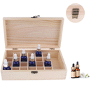 Essential Oil Box, Wooden Storage Case Organizer Holds 25 Bottles For Carrying or Displaying, Keeping Your Oils Safe