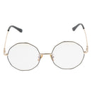 Fashion Unisex Spectacles Eight-square Shaped Frame Eyeglasses for Decor when Go Out or Party