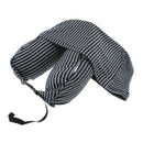Lightweight Soft Striped U Shaped Memory Pillow with Cap, for Sleeping on your Side for Neck, Shoulder, Back Pain Relieve, Home Office Travel