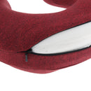 Comfortable Portable Rollable Memory Foam U-Shaped Neck Pillow, Head Cushion Support Rest Car, Office Nap, Home, Travel