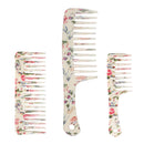 3-part Anti-static Comb with Wide Tooth And Detangling Hair for