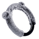 3Pcs 37-38cm Long Wool Plush Car Steering Wheel Covers Winter Warm Cushion Universal